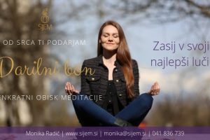 darilni bon obisk meditacije
