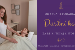 Darilni bon za Reiki tečaj 1. stopnje Darilni bon za Reiki tečaj 1. stopnje