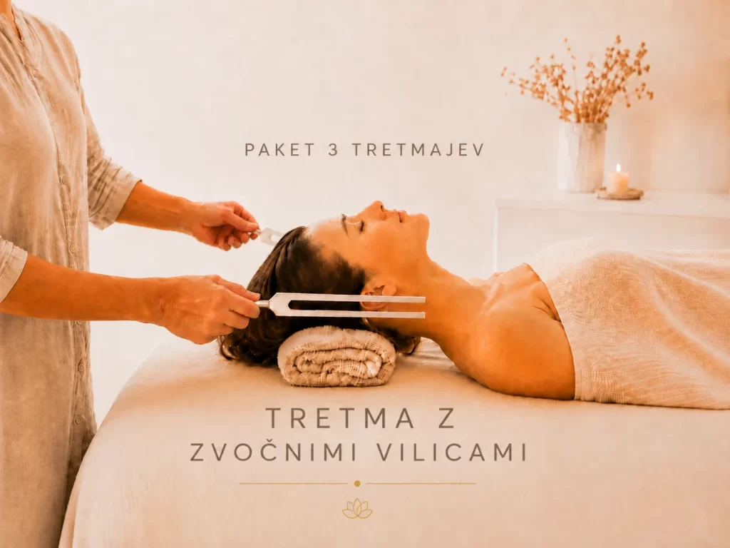 Tretma z zvočnimi vilicami paket 3 tretmajev